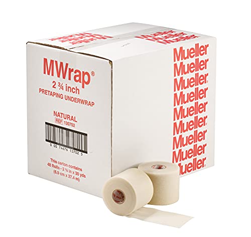 Athletic Foam Pre-Wrap for Skin Protection & Sports - Natural, 1 Pack