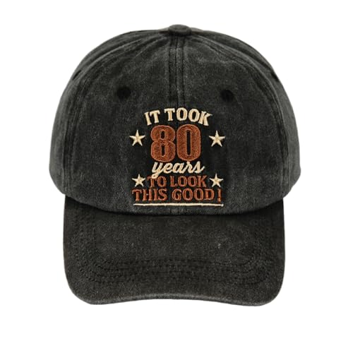 Vintage Birthday Baseball Cap - It Took Me 60 70 80 Years - XX-Small-3X-Large