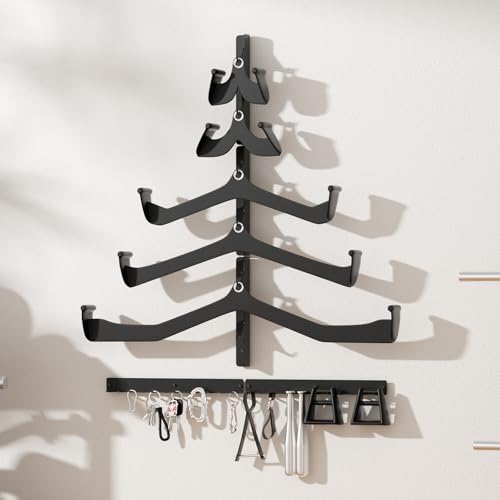 Jsiangoe Black Lat Pull Down Bar Storage Rack Wall Mount Home Gym Organization