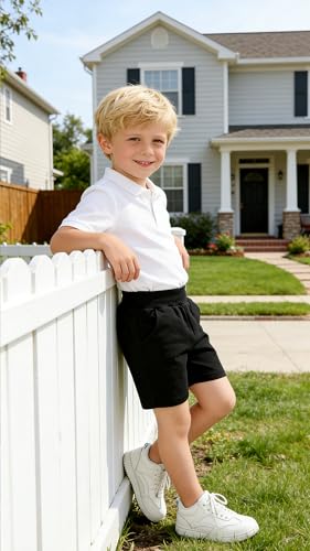 Kids Cotton Summer Shorts for Toddlers - Black, 2-3T