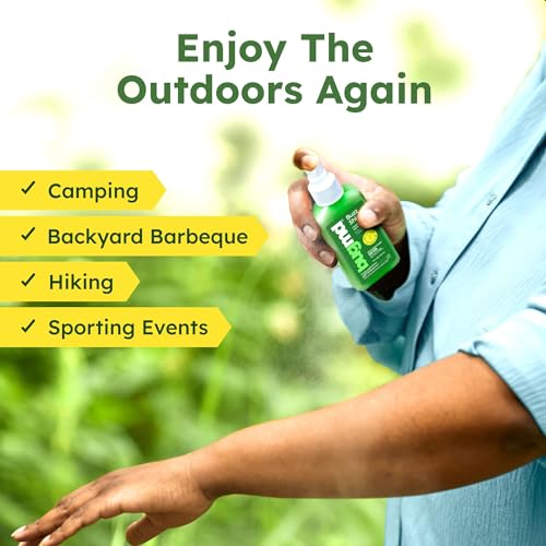 BugMD Buzz Shield Mosquito & Tick Repellent Spray 4 Fl Oz – DEET-Free, Lemongrass, Skin-Friendly
