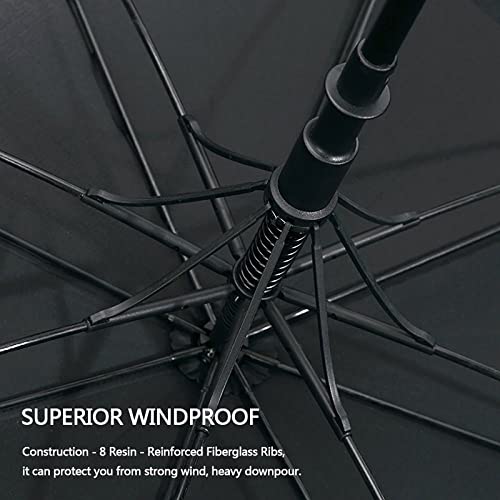 Windproof Golf Umbrella - Auto Open, Extra Large Canopy, Waterproof
