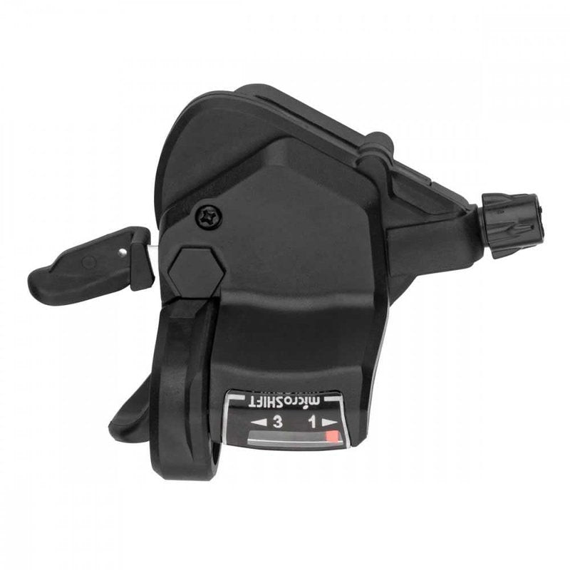 Microshift Mezzo Right Thumb-Tap Shifter, 7-Speed, Optical Gear Indicator, Shimano Compatible