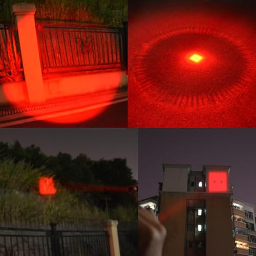High Power Red LED Flashlight for Night Observation