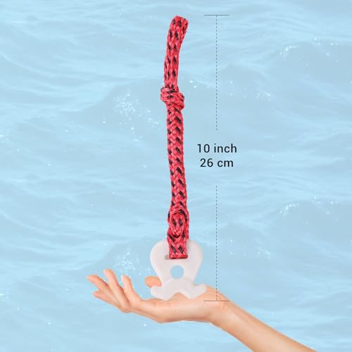 Zoombros 2Pcs Towable Rope Quick Connector, 19.7in for 1-4 Rider Towables
