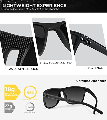 Polarized Sunglasses for Men - UV Protection, Lightweight, Classic Design