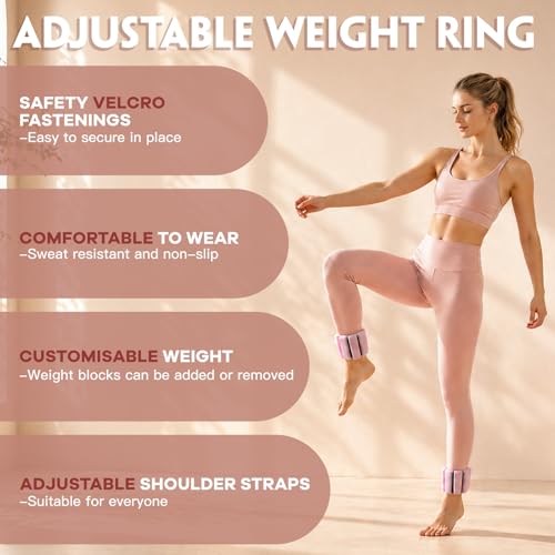 19-Piece Pilates Kit for Home Workouts - Ring, Ball, Bands & Weights