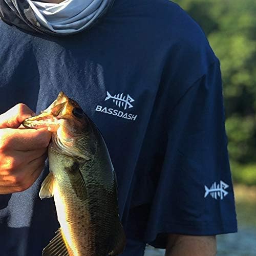 BASSDASH Men's Fishing Shirt - UPF 50+ Sun Protection | Short Sleeve UV T-Shirt