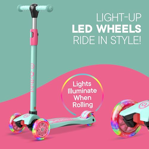 3-Wheel Kids Scooter with Adjustable Handlebar - Candy