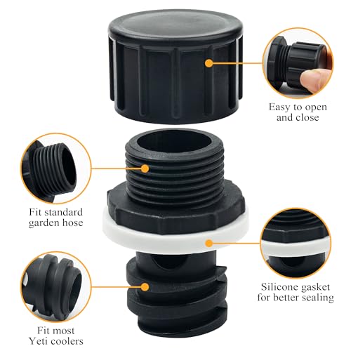 Cooler Drain Plug Hose Connection - 1 Pack Replacement for YETI