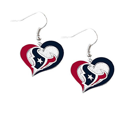 Swirl Heart Earrings - Hypoallergenic Dangle Jewelry