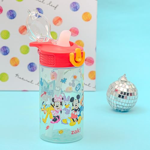 16oz Leak-Proof Straw Kids Water Bottle - Mickey Mouse Design