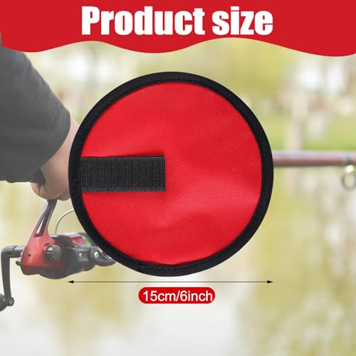6 Pack Fishing Lure Covers - 6 Inch Red Bait Gloves