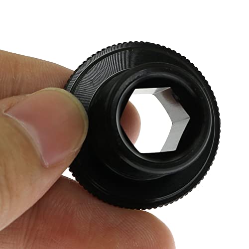 Aluminum Alloy Crankset Arm Bolt for M18 Crank - Black