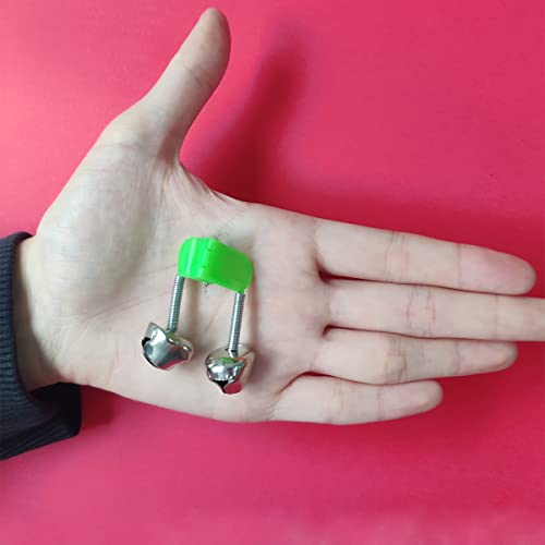 8 Pcs Fishing Rod Alarm Bells - Loud Dual Alert Clip-On