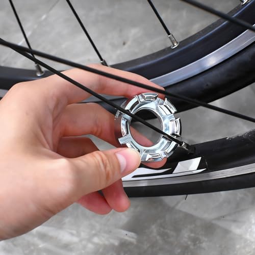 8-Way Bicycle Spoke Wrench Tool Set for Wheel Maintenance