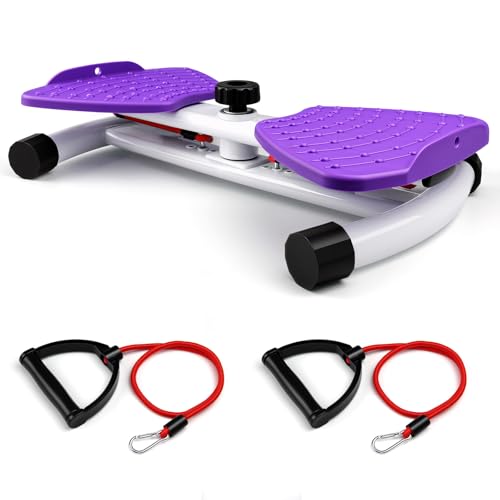 Waist Twister Machine - 300 lbs Capacity, Core Ab Exercise, Purple
