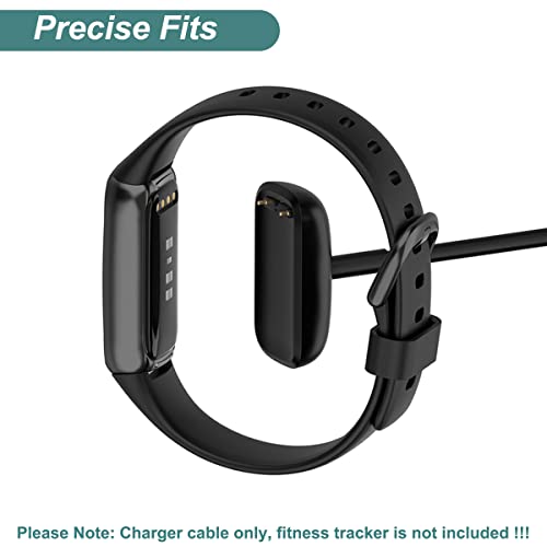 Kissmart 2-Pack USB Charging Cables for Fitbit Charge 5/6 & Luxe, 3.3ft