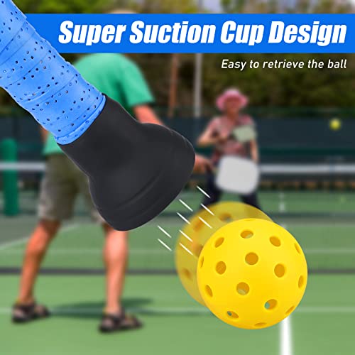 TOBWOLF 2PCS Pickleball Ball Retriever, Silicone Paddle Picker Upper