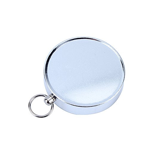 Portable Pocket Compass for Hiking and Camping - Silver