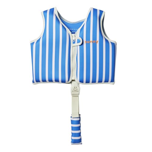 Kids Swim Vest with Adjustable Safety Strap - Blue, Size 2-3, Sunnylife
