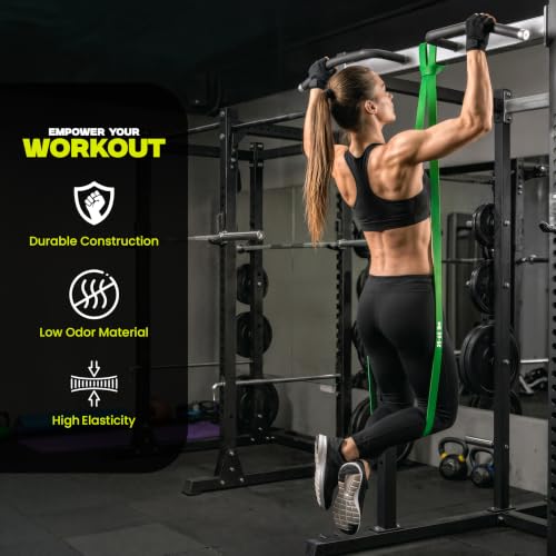 Utopia Fitness 5-Piece Resistance Bands Set for Full-Body Workout, Heavy Duty Latex, 8-125 lbs