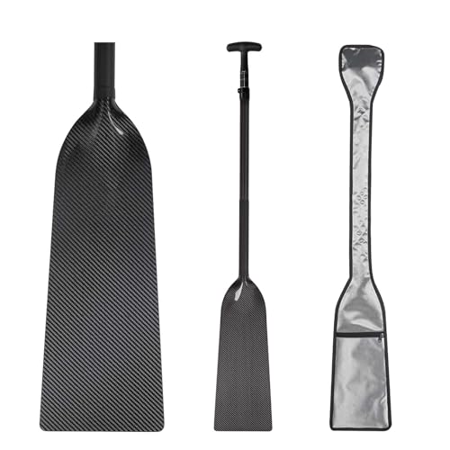 Adjustable Dragon Boat Paddle - Full Carbon Fiber 115-130cm with Bag