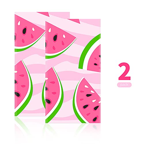 Watermelon Tablecloth Set - 2 Pieces, 54 x 108 Inches, Pink - Medium