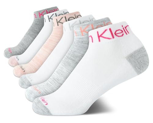 Stretch Cushioned Quarter Ankle Socks - 6 Pack White Multi, Medium