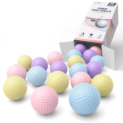 Foam Golf Balls - 20 Pack Macaron Assorted Colors, Limited Flight