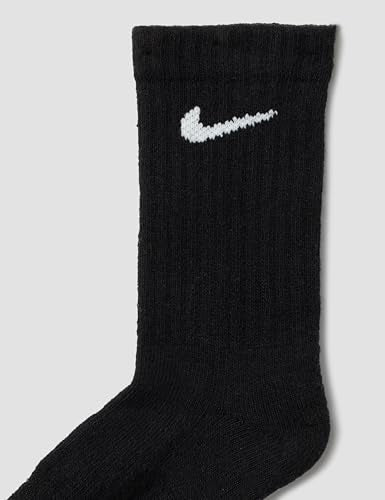 Kids' Performance Crew Socks - Multi-Pack, Black, X-Small