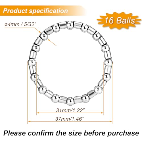 Bike Headset Bearings 5/32" x 16 Balls - 4PCS Stainless Steel