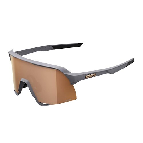 100% S3 Sunglasses - Soft Tact Grey; HiPER Copper Mirror