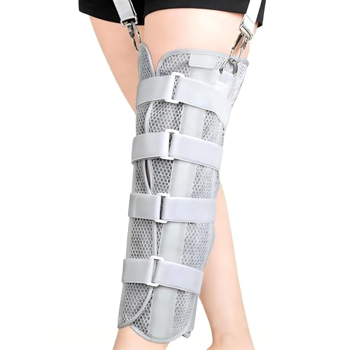 RAWMOCE 17.7" Knee Immobilizer Brace Post-Op Support with Aluminum Stays