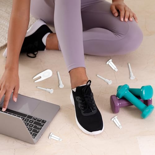 12-Piece Exercise Ball Plug Replacement Kit - Yoga & Fitness Ball Stoppers