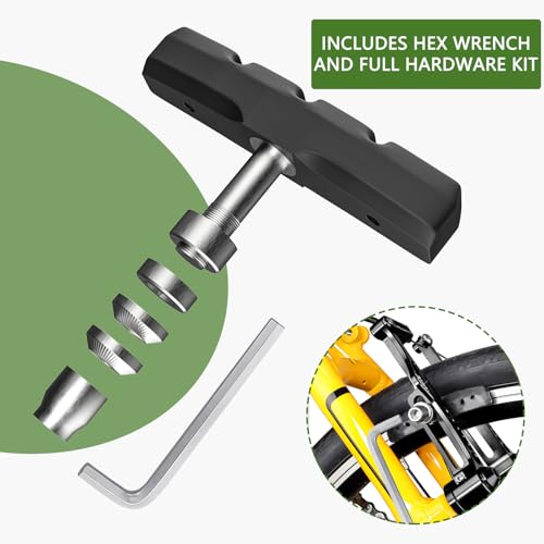 70mm V-Brake Pads for Bicycles - 4 Pack Set with Allen Wrench
