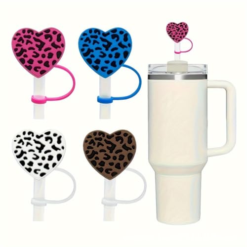 Dark Brown Silicone Straw Cover Cap for 8mm Reusable Straws