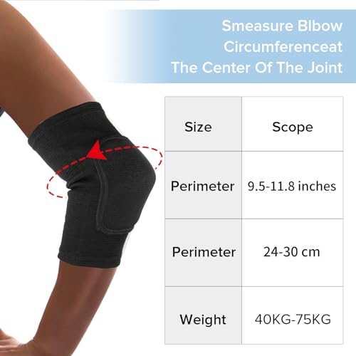 COMNICO Arm Brace Pads Elbow Protector Strap Pair, Breathable