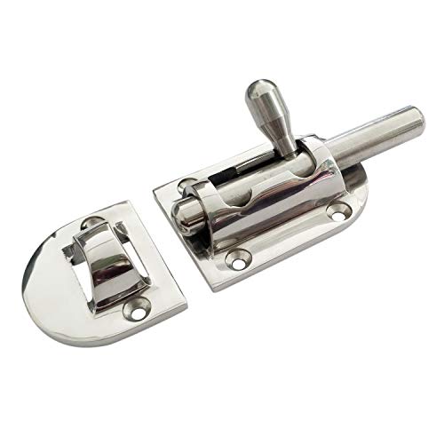 Marine 316SS 3-5/8in Locker Latch Slide Barrel Bolt for Boat Window/Door/Cabinet (Ke ehui) 90mm