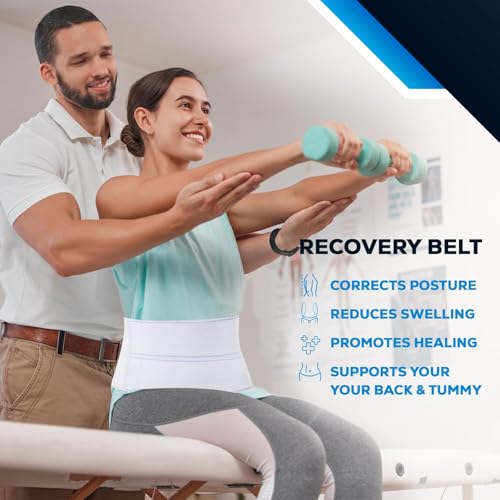 Abdominal Binder Waist Support Belt - Compression Wrap for Men & Women