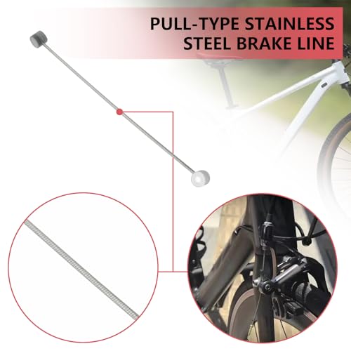 Create Idea 2pcs Bicycle Centre Pull Brake Straddle Wires 110mm Silver