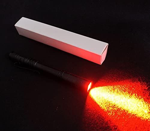 Red Light Pen Flashlight for Night Observation & Emergency Use