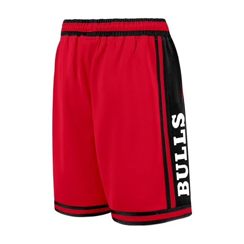 NBA Official Super Soft Air Mesh Basketball Shorts - Chicago Bulls Large