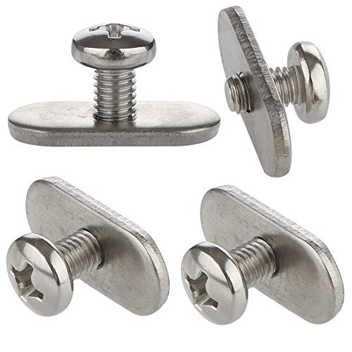 Kayak Rail Mounting Kit - 4 Pcs Stainless Steel Screws & Nuts - One Size