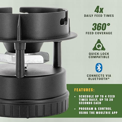 Moultrie All-in-One Deer Feeder Kit with Bluetooth App Control