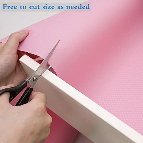 Non-Adhesive Shelf Liner - Pink, 11.9" x 59" - Easy Clean & Trim