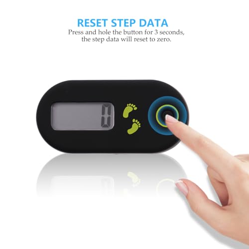 3D Digital Pedometer - Accurate Step Counter with Clip & Lanyard