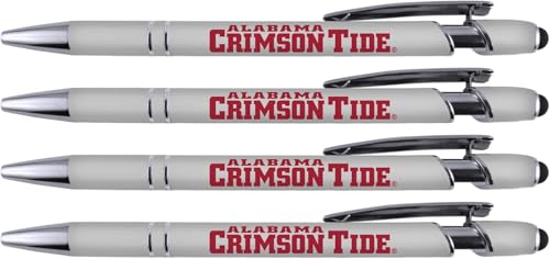 Soft Touch Metal Pen 4 Pack - Official Alabama Crimson Tide