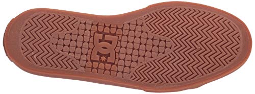 DC mens Manual Skate Shoe, Black/Gum, 9.5 US