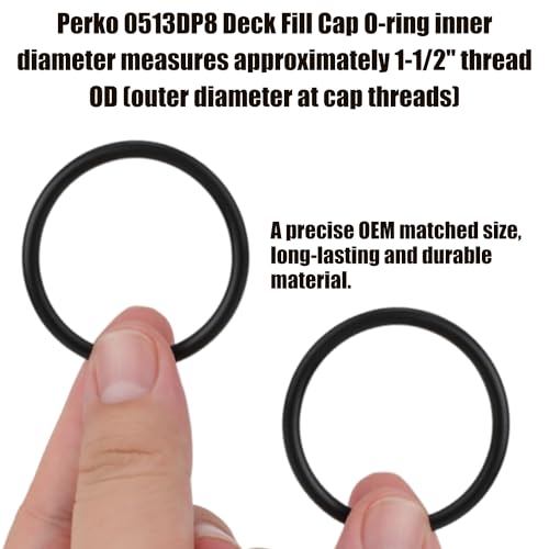 1.5 Inch Boat Deck Fill Cap O-Ring Gaskets - Nitrile Rubber, 6 Pack